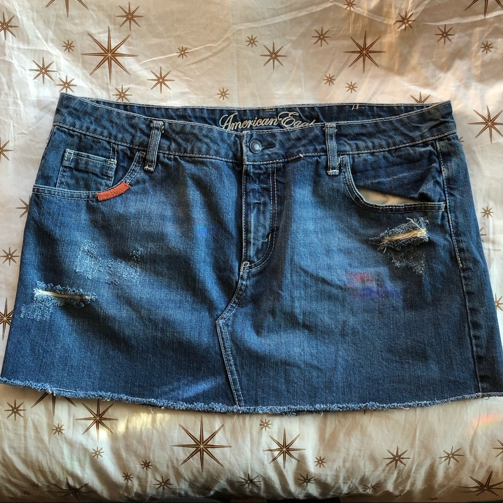 American Eagle Denim Mini Skirt